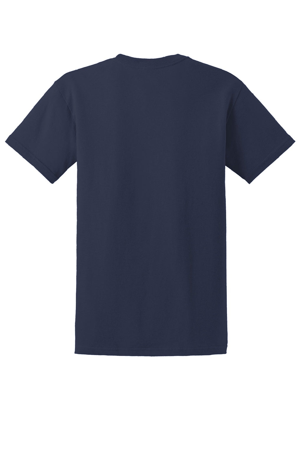 Gildan 2000/2000T Mens Ultra Short Sleeve Crewneck T-Shirt Navy Blue Flat Back