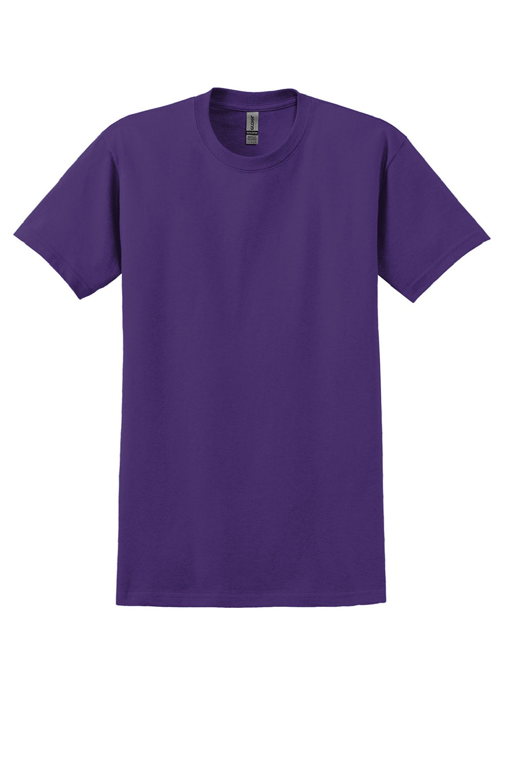 Gildan 2000/2000T Mens Ultra Short Sleeve Crewneck T-Shirt Purple Flat Front