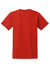 Gildan 2000/2000T Mens Ultra Short Sleeve Crewneck T-Shirt Red Flat Back