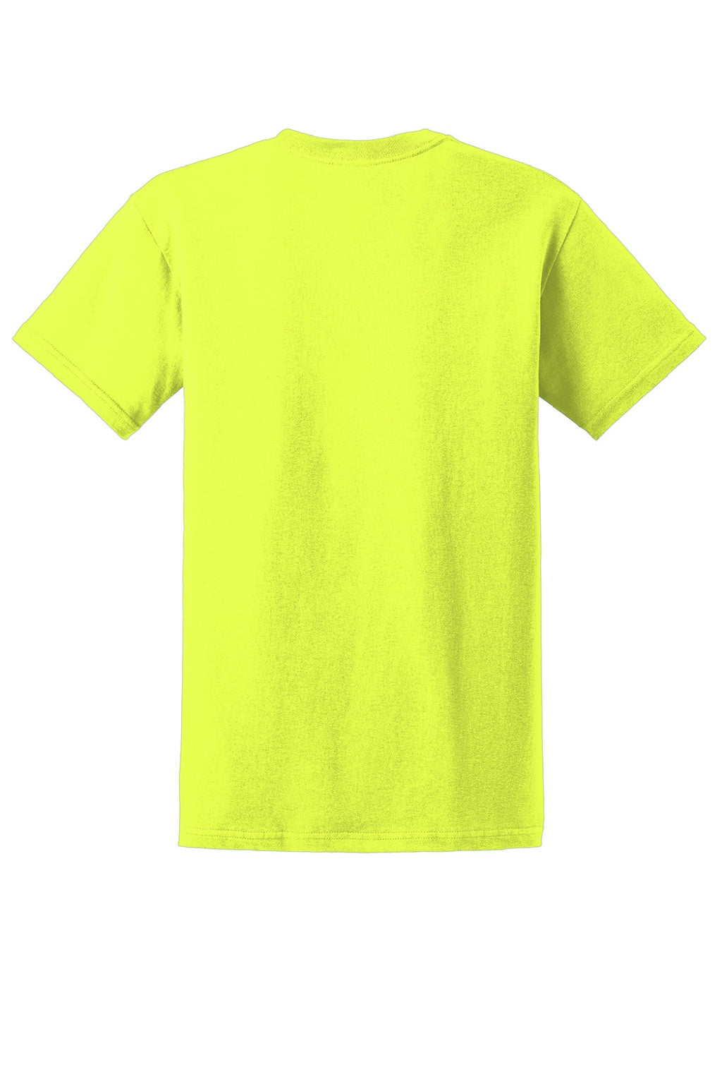 Gildan 2000/2000T Mens Ultra Short Sleeve Crewneck T-Shirt Safety Green Flat Back
