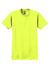 Gildan 2000/2000T Mens Ultra Short Sleeve Crewneck T-Shirt Safety Green Flat Front