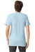 American Apparel 2001 Mens Fine Jersey Short Sleeve Crewneck T-Shirt Powder Blue Model Back