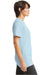 American Apparel 2001 Mens Fine Jersey Short Sleeve Crewneck T-Shirt Powder Blue Model Side