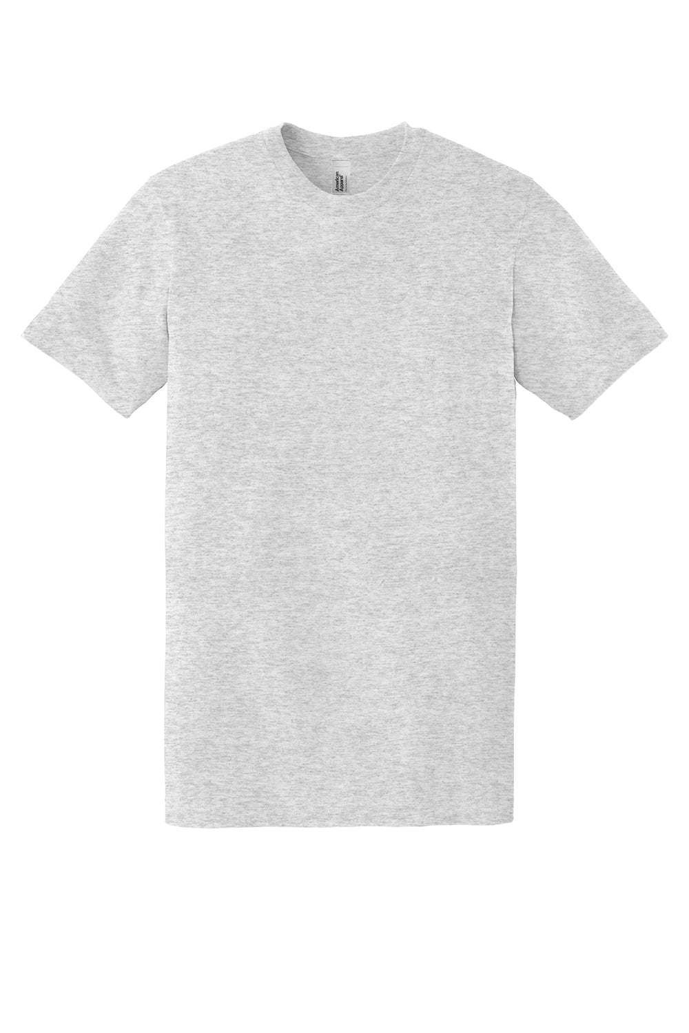 American Apparel 2001 Mens Fine Jersey Short Sleeve Crewneck T-Shirt Ash Grey Flat Front