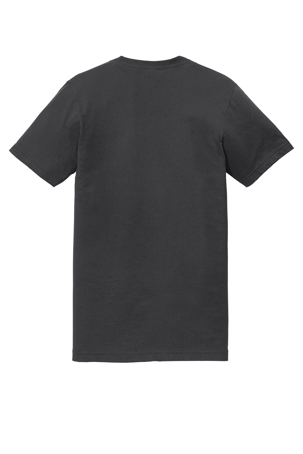 American Apparel 2001 Mens Fine Jersey Short Sleeve Crewneck T-Shirt Asphalt Grey Flat Back