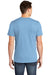 American Apparel 2001 Mens Fine Jersey Short Sleeve Crewneck T-Shirt Baby Blue Model Back