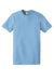 American Apparel 2001 Mens Fine Jersey Short Sleeve Crewneck T-Shirt Baby Blue Flat Front