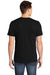 American Apparel 2001 Mens Fine Jersey Short Sleeve Crewneck T-Shirt Black Model Back