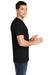 American Apparel 2001 Mens Fine Jersey Short Sleeve Crewneck T-Shirt Black Model Side