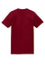 American Apparel 2001 Mens Fine Jersey Short Sleeve Crewneck T-Shirt Cranberry Red Flat Back