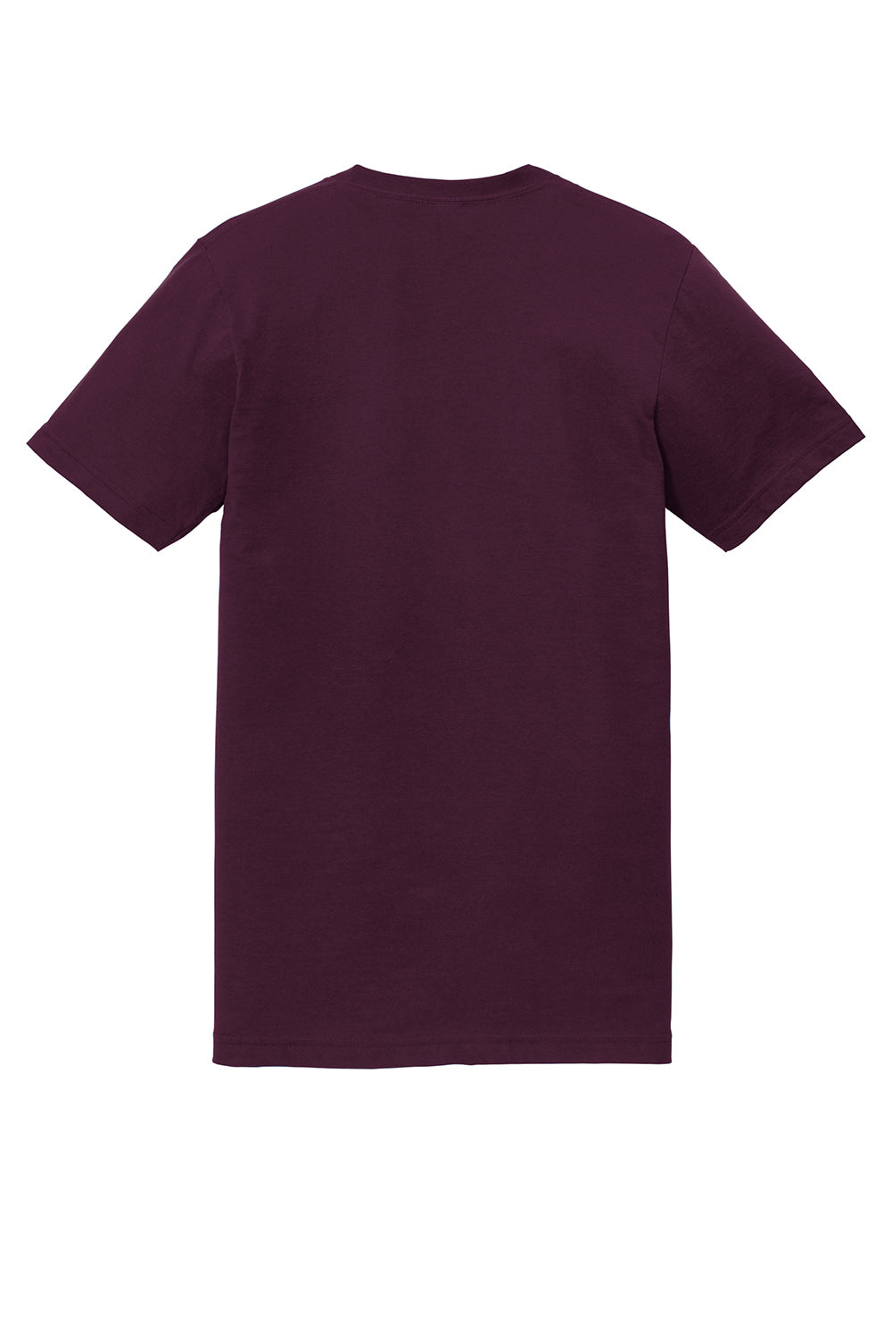 American Apparel 2001 Mens Fine Jersey Short Sleeve Crewneck T-Shirt Eggplant Purple Flat Back