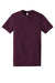 American Apparel 2001 Mens Fine Jersey Short Sleeve Crewneck T-Shirt Eggplant Purple Flat Front