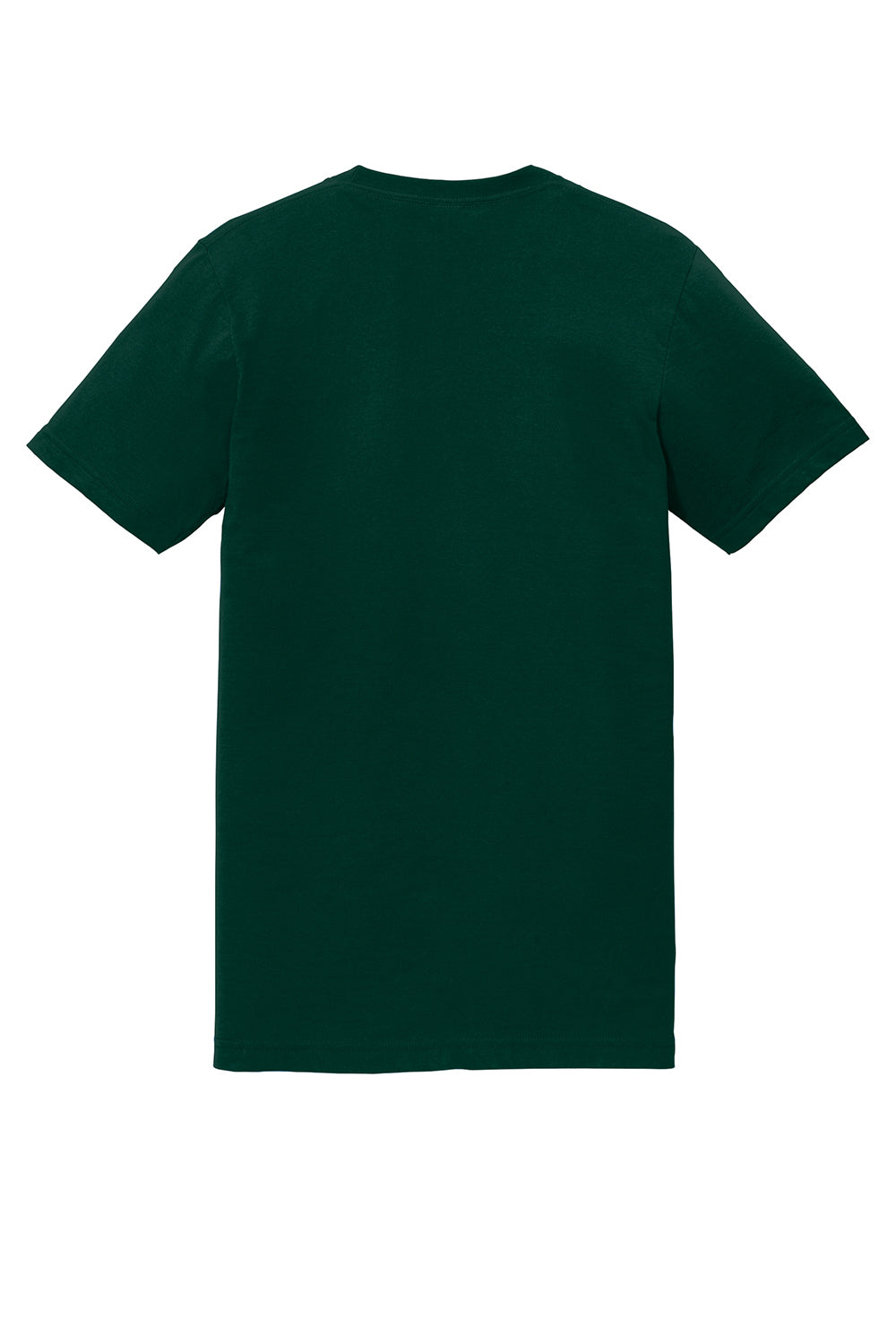 American Apparel 2001 Mens Fine Jersey Short Sleeve Crewneck T-Shirt Forest Green Flat Back