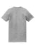 American Apparel 2001 Mens Fine Jersey Short Sleeve Crewneck T-Shirt Heather Grey Flat Back