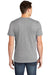 American Apparel 2001 Mens Fine Jersey Short Sleeve Crewneck T-Shirt Heather Grey Model Back