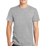 American Apparel Mens Fine Jersey Short Sleeve Crewneck T-Shirt - Heather Grey