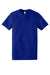 American Apparel 2001 Mens Fine Jersey Short Sleeve Crewneck T-Shirt Lapis Blue Flat Front