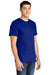 American Apparel 2001 Mens Fine Jersey Short Sleeve Crewneck T-Shirt Lapis Blue Model 3Q