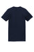 American Apparel 2001 Mens Fine Jersey Short Sleeve Crewneck T-Shirt Navy Blue Flat Back