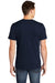 American Apparel 2001 Mens Fine Jersey Short Sleeve Crewneck T-Shirt Navy Blue Model Back