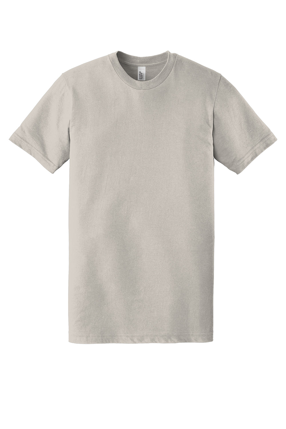American Apparel 2001 Mens Fine Jersey Short Sleeve Crewneck T-Shirt New Silver Grey Flat Front