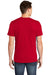 American Apparel 2001 Mens Fine Jersey Short Sleeve Crewneck T-Shirt Red Model Back