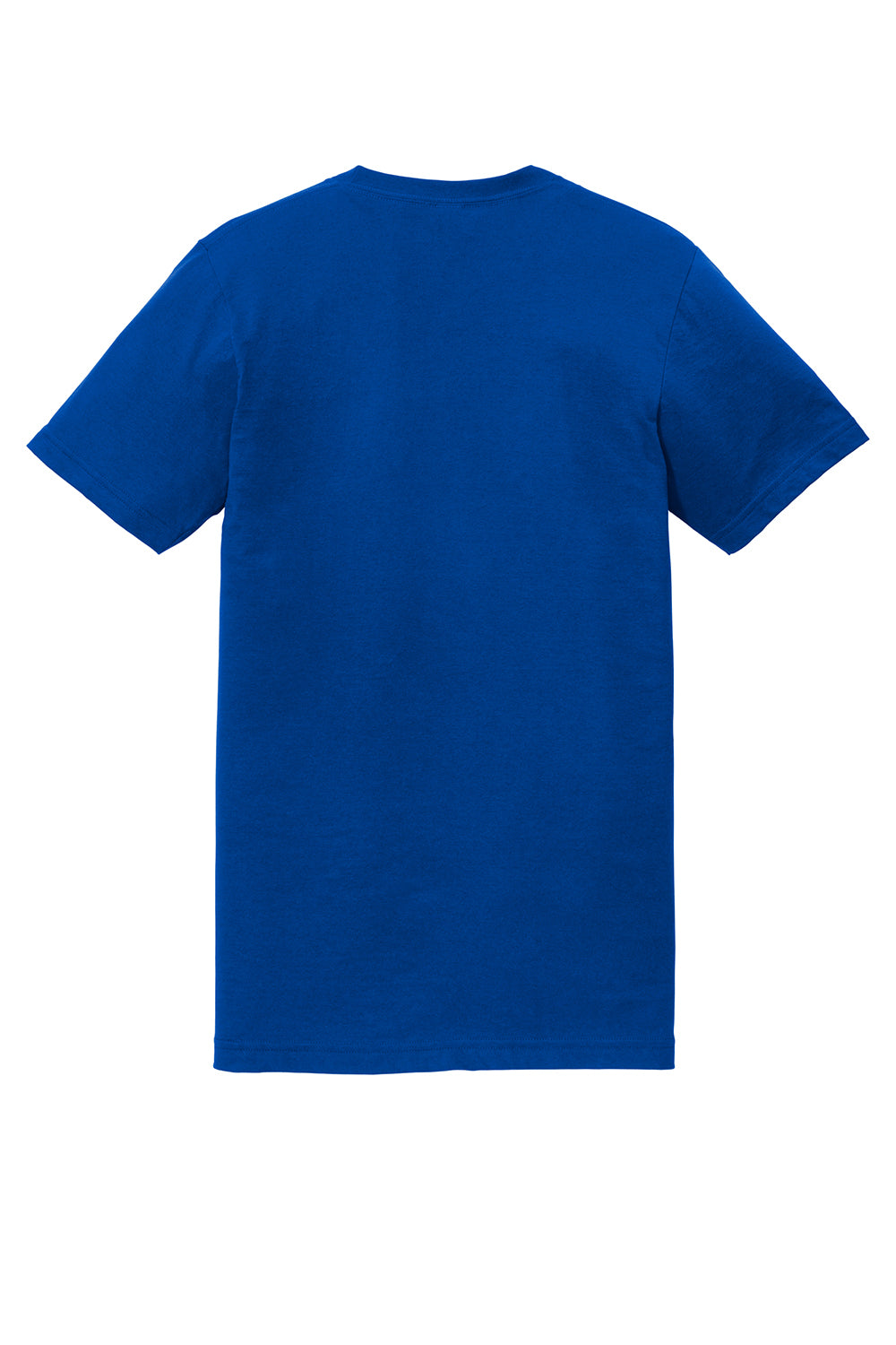 American Apparel 2001 Mens Fine Jersey Short Sleeve Crewneck T-Shirt Royal Blue Flat Back