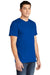 American Apparel 2001 Mens Fine Jersey Short Sleeve Crewneck T-Shirt Royal Blue Model 3Q