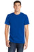 American Apparel 2001 Mens Fine Jersey Short Sleeve Crewneck T-Shirt Royal Blue Model Front