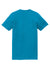 American Apparel 2001 Mens Fine Jersey Short Sleeve Crewneck T-Shirt Teal Blue Flat Back