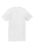 American Apparel 2001 Mens Fine Jersey Short Sleeve Crewneck T-Shirt White Flat Back