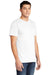 American Apparel 2001 Mens Fine Jersey Short Sleeve Crewneck T-Shirt White Model 3Q