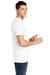American Apparel 2001 Mens Fine Jersey Short Sleeve Crewneck T-Shirt White Model Side