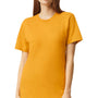 American Apparel Mens CVC Short Sleeve Crewneck T-Shirt - Heather Mustard Yellow