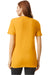 American Apparel 2001CVC Mens CVC Short Sleeve Crewneck T-Shirt Heather Mustard Yellow Model Back