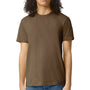 American Apparel Mens CVC Short Sleeve Crewneck T-Shirt - Heather Army Brown