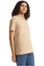 American Apparel 2001CVC Mens CVC Short Sleeve Crewneck T-Shirt Heather Bone Model Side