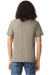 American Apparel 2001CVC Mens CVC Short Sleeve Crewneck T-Shirt Heather Khaki Model Back