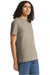 American Apparel 2001CVC Mens CVC Short Sleeve Crewneck T-Shirt Heather Khaki Model Side