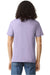 American Apparel 2001CVC Mens CVC Short Sleeve Crewneck T-Shirt Heather Lilac Purple Model Back