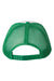 Valucap Hats VC700 Mens Foam Mesh Back Snapback Trucker Hat White/Kelly Green Flat Back