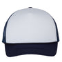 Valucap Hats Mens Foam Mesh Back Snapback Trucker Hat - White/Navy Blue