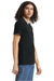 American Apparel 2006CVC Mens CVC Short Sleeve V-Neck T-Shirt Black Model Side