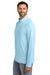 TravisMathew TM1MW452 Mens Crestview 1/4 Zip Sweatshirt Dream Blue Model Side