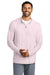TravisMathew TM1MW452 Mens Crestview 1/4 Zip Sweatshirt Stone Pink Model Front