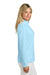 TravisMathew TM1WW003 Womens Crestview 1/4 Zip Sweatshirt Dream Blue Model Side