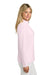 TravisMathew TM1WW003 Womens Crestview 1/4 Zip Sweatshirt Stone Pink Model Side
