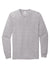 American Apparel 2007 Mens Fine Jersey Long Sleeve Crewneck T-Shirt Heather Grey Flat Front