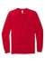 American Apparel 2007 Mens Fine Jersey Long Sleeve Crewneck T-Shirt Red Flat Front