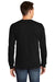 American Apparel 2007 Mens Fine Jersey Long Sleeve Crewneck T-Shirt Black Model Back